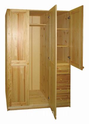 Шкаф Оскар 3-дверный с ящиками